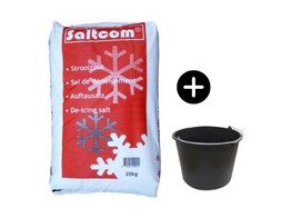 Pakket 1  10 zak strooizout 25 kg   1 emmer GRATIS